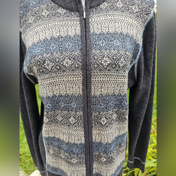 Eddie bauer women's zip-up wool blend sweater xl - Picture 2 of 6